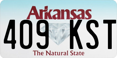 AR license plate 409KST