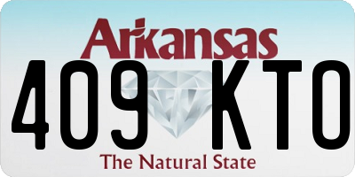 AR license plate 409KTO