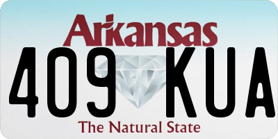 AR license plate 409KUA