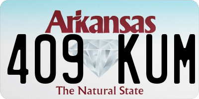 AR license plate 409KUM