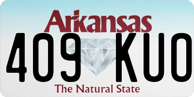 AR license plate 409KUO
