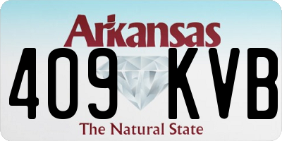 AR license plate 409KVB