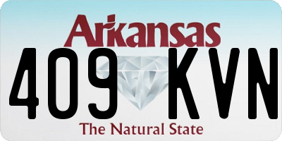 AR license plate 409KVN