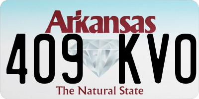 AR license plate 409KVO
