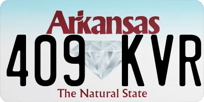 AR license plate 409KVR