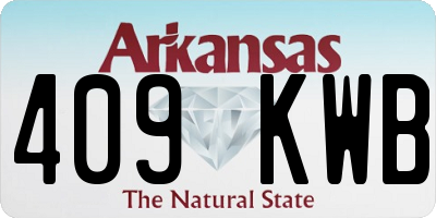 AR license plate 409KWB