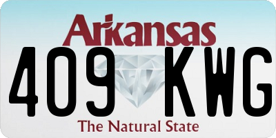 AR license plate 409KWG