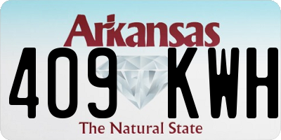 AR license plate 409KWH