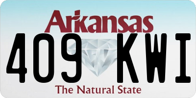AR license plate 409KWI