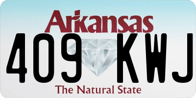 AR license plate 409KWJ