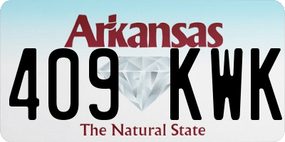 AR license plate 409KWK