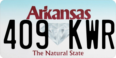 AR license plate 409KWR