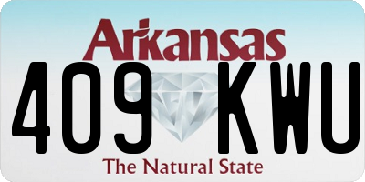 AR license plate 409KWU