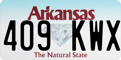 AR license plate 409KWX
