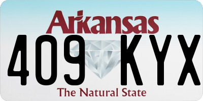 AR license plate 409KYX
