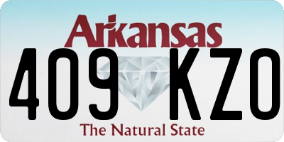 AR license plate 409KZO