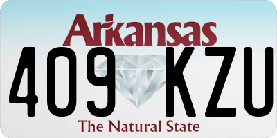 AR license plate 409KZU