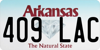 AR license plate 409LAC