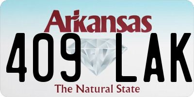 AR license plate 409LAK