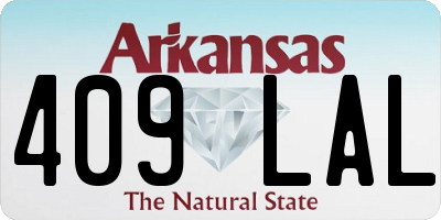 AR license plate 409LAL