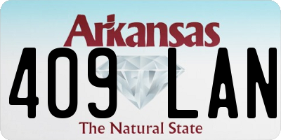 AR license plate 409LAN
