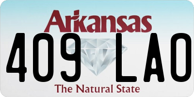 AR license plate 409LAO