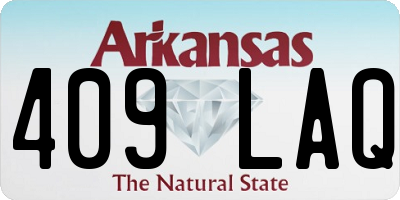 AR license plate 409LAQ