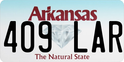 AR license plate 409LAR