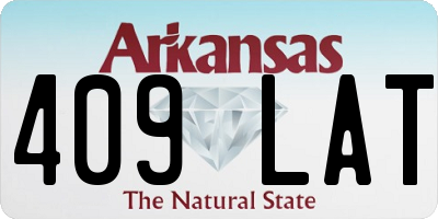 AR license plate 409LAT