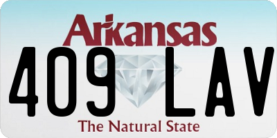 AR license plate 409LAV