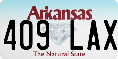 AR license plate 409LAX
