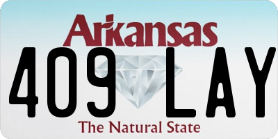 AR license plate 409LAY