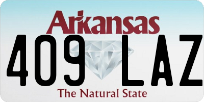 AR license plate 409LAZ