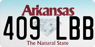 AR license plate 409LBB