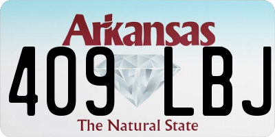 AR license plate 409LBJ