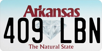 AR license plate 409LBN