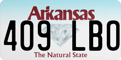 AR license plate 409LBO