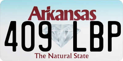 AR license plate 409LBP