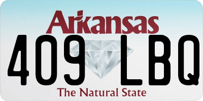 AR license plate 409LBQ