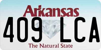 AR license plate 409LCA