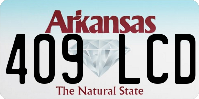 AR license plate 409LCD