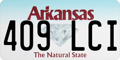 AR license plate 409LCI
