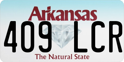 AR license plate 409LCR
