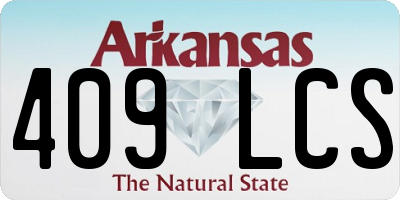 AR license plate 409LCS