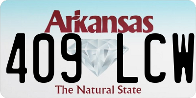 AR license plate 409LCW