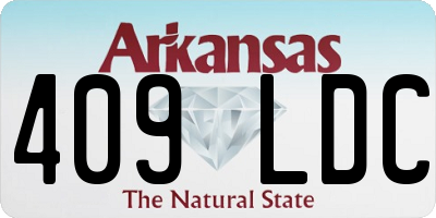 AR license plate 409LDC