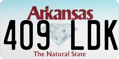 AR license plate 409LDK