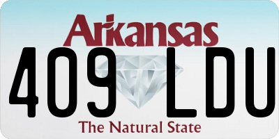 AR license plate 409LDU