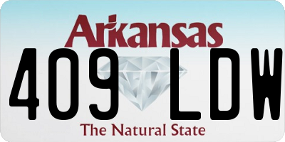 AR license plate 409LDW