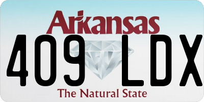 AR license plate 409LDX